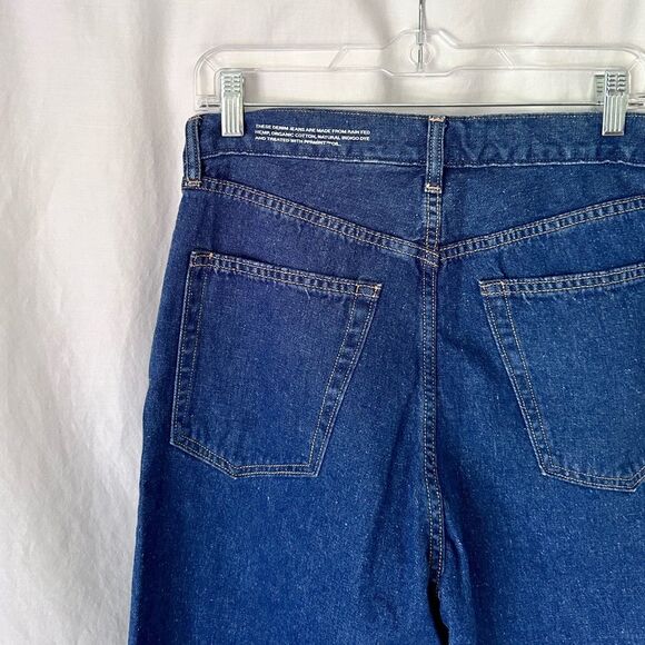 NWT Pangaia Wide Leg High Waist Mid-Wash Jeans Size 31 - Picture 9 of 14